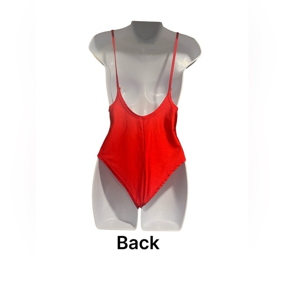 Women Red “Bae Watch” Swimsuit. Size Large. Good Condition. - Picture 5 of 9